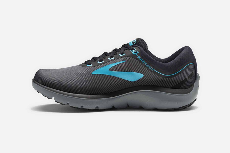 Brooks Israel Pureflow 7 Road Running Shoes Womens - Dark Grey/Blue - FWS-417025